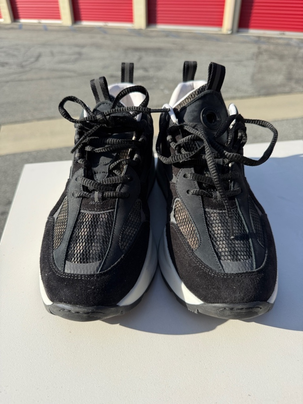 Burberry Black and White Men's Sneakers - Picture 3 of 10